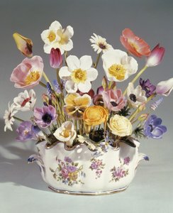 Flores en una maceta, Royal Worcester